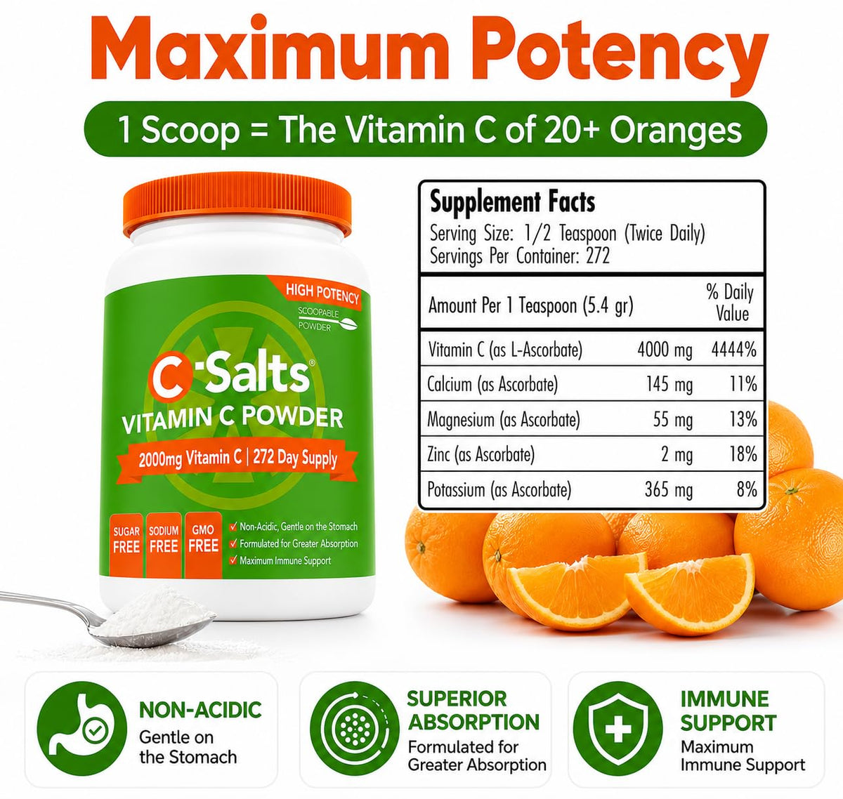 C-Salts® Buffered Vitamin C Powder