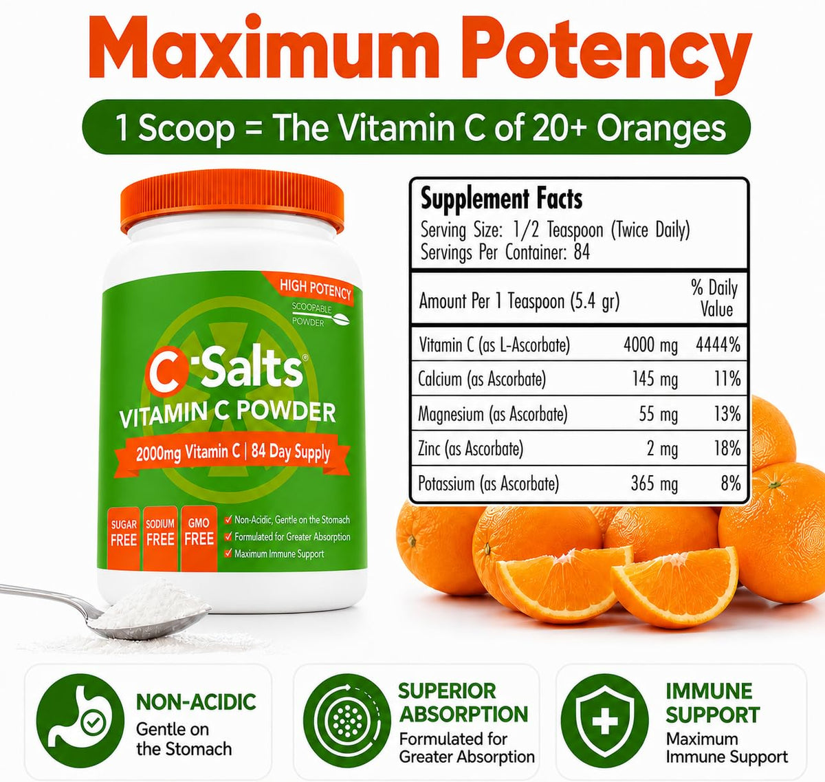 C-Salts® Buffered Vitamin C Powder